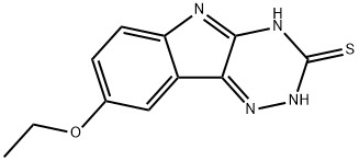 8-ethoxy-5H-[1,2,4]triazino[5,6-b]indole-3-thiol Struktur