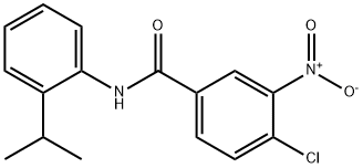 4-chloro-3-nitro-N-(2-isopropylphenyl)benzamide Struktur