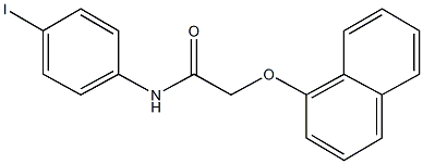 N-(4-iodophenyl)-2-(1-naphthyloxy)acetamide Struktur