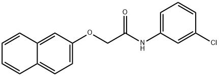 N-(3-chlorophenyl)-2-(2-naphthyloxy)acetamide Struktur