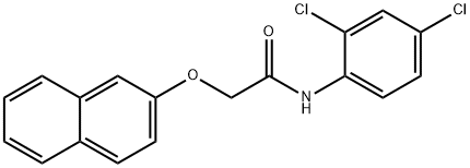 N-(2,4-dichlorophenyl)-2-(2-naphthyloxy)acetamide Struktur