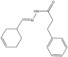 N'-(3-cyclohexen-1-ylmethylene)-3-phenylpropanohydrazide Struktur