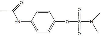 4-(acetylamino)phenyl dimethylsulfamate Struktur