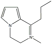 2-methyl-1-propyl-3,4-dihydropyrrolo[1,2-a]pyrazin-2-ium Struktur