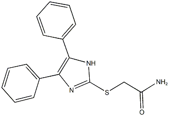 2-[(4,5-diphenyl-1H-imidazol-2-yl)sulfanyl]acetamide Struktur