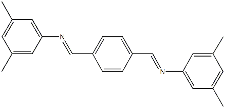 N-(3,5-dimethylphenyl)-N-(4-{[(3,5-dimethylphenyl)imino]methyl}benzylidene)amine Struktur