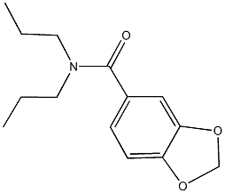 N,N-dipropyl-1,3-benzodioxole-5-carboxamide Struktur