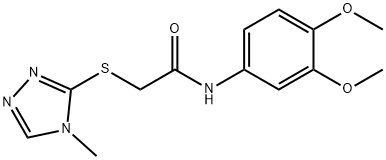 N-(3,4-dimethoxyphenyl)-2-[(4-methyl-4H-1,2,4-triazol-3-yl)sulfanyl]acetamide Struktur