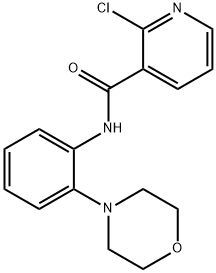 2-chloro-N-[2-(4-morpholinyl)phenyl]nicotinamide Struktur