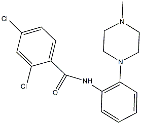 2,4-dichloro-N-[2-(4-methyl-1-piperazinyl)phenyl]benzamide Struktur