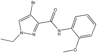 4-bromo-1-ethyl-N-(2-methoxyphenyl)-1H-pyrazole-3-carboxamide Struktur