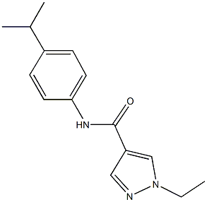 1-ethyl-N-(4-isopropylphenyl)-1H-pyrazole-4-carboxamide Struktur