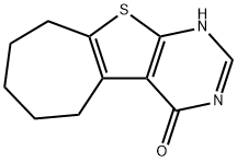 3,5,6,7,8,9-hexahydro-4H-cyclohepta[4,5]thieno[2,3-d]pyrimidin-4-one Struktur