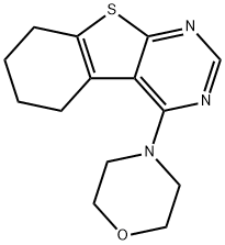 4-(4-morpholinyl)-5,6,7,8-tetrahydro[1]benzothieno[2,3-d]pyrimidine Struktur