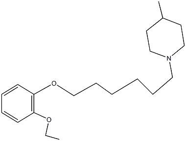 1-[6-(2-ethoxyphenoxy)hexyl]-4-methylpiperidine Struktur