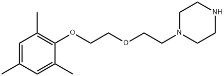 1-{2-[2-(mesityloxy)ethoxy]ethyl}piperazine Struktur