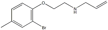 N-allyl-N-[2-(2-bromo-4-methylphenoxy)ethyl]amine Struktur