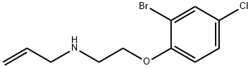 N-allyl-N-[2-(2-bromo-4-chlorophenoxy)ethyl]amine Struktur