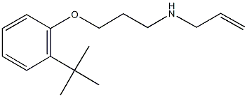 N-allyl-N-[3-(2-tert-butylphenoxy)propyl]amine Struktur