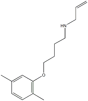 N-allyl-N-[4-(2,5-dimethylphenoxy)butyl]amine Struktur