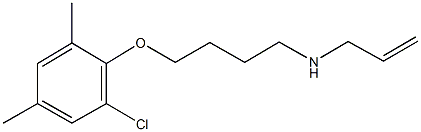 N-allyl-N-[4-(2-chloro-4,6-dimethylphenoxy)butyl]amine Struktur