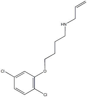 N-allyl-N-[4-(2,5-dichlorophenoxy)butyl]amine Struktur