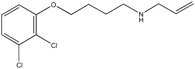 N-allyl-N-[4-(2,3-dichlorophenoxy)butyl]amine Struktur