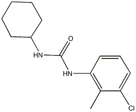 N-(3-chloro-2-methylphenyl)-N'-cyclohexylurea Struktur