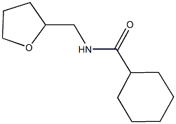 N-(tetrahydro-2-furanylmethyl)cyclohexanecarboxamide Struktur