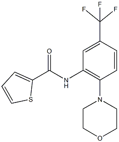 N-[2-(4-morpholinyl)-5-(trifluoromethyl)phenyl]-2-thiophenecarboxamide Struktur