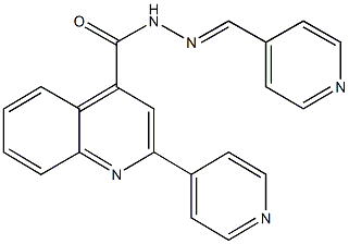 2-(4-pyridinyl)-N'-(4-pyridinylmethylene)-4-quinolinecarbohydrazide Struktur