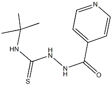 N-(tert-butyl)-2-isonicotinoylhydrazinecarbothioamide Struktur