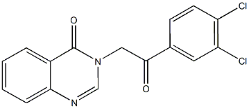 3-[2-(3,4-dichlorophenyl)-2-oxoethyl]-4(3H)-quinazolinone Struktur