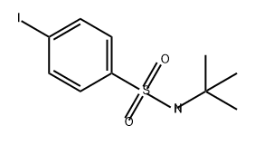 N-(tert-butyl)-4-iodobenzenesulfonamide Struktur