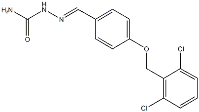 4-[(2,6-dichlorobenzyl)oxy]benzaldehyde semicarbazone Struktur