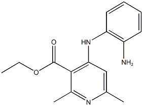 ethyl 4-(2-aminoanilino)-2,6-dimethylnicotinate Struktur