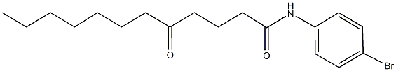 N-(4-bromophenyl)-5-oxododecanamide Struktur