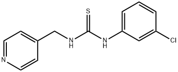 N-(3-chlorophenyl)-N'-(4-pyridinylmethyl)thiourea Struktur