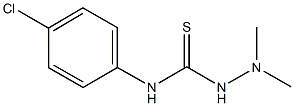 N-(4-chlorophenyl)-2,2-dimethylhydrazinecarbothioamide Struktur