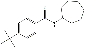 4-tert-butyl-N-cycloheptylbenzamide Struktur