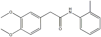 2-(3,4-dimethoxyphenyl)-N-(2-methylphenyl)acetamide Struktur