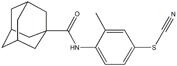 4-[(1-adamantylcarbonyl)amino]-3-methylphenyl thiocyanate Struktur