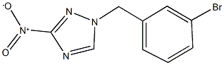 1-[(3-bromophenyl)methyl]-3-nitro-1H-1,2,4-triazole Struktur