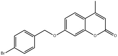 7-[(4-bromobenzyl)oxy]-4-methyl-2H-chromen-2-one Struktur