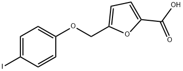 5-[(4-iodophenoxy)methyl]-2-furoic acid Struktur