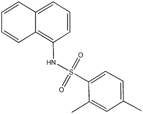 2,4-dimethyl-N-(1-naphthyl)benzenesulfonamide Struktur