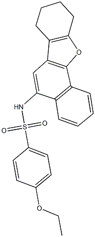 4-ethoxy-N-(7,8,9,10-tetrahydronaphtho[1,2-b][1]benzofuran-5-yl)benzenesulfonamide Struktur