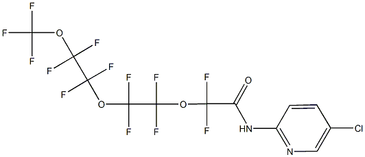 N-(5-chloro-2-pyridinyl)-2,2-difluoro-2-{1,1,2,2-tetrafluoro-2-[1,1,2,2-tetrafluoro-2-(trifluoromethoxy)ethoxy]ethoxy}acetamide Struktur