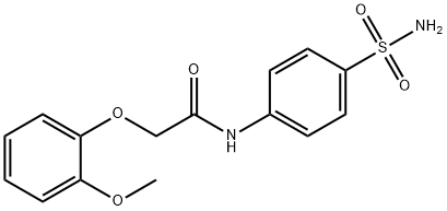 N-[4-(aminosulfonyl)phenyl]-2-(2-methoxyphenoxy)acetamide Struktur