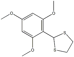 2-(2,4,6-trimethoxyphenyl)-1,3-dithiolane Struktur